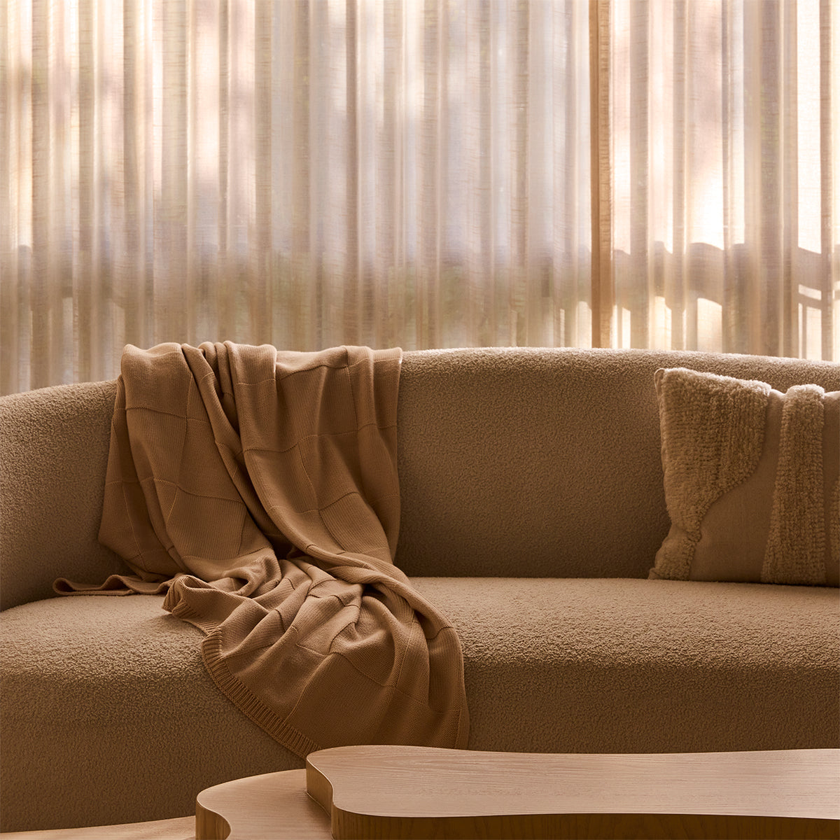 The Check Knit Throw